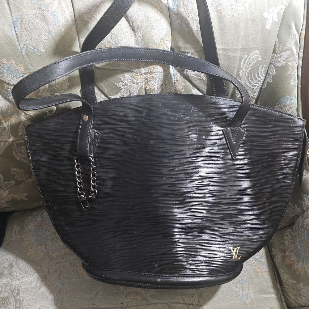 Louis Vuitton Black Saint Jacques Epi Leather Tote. See Picture Welll Before Buy